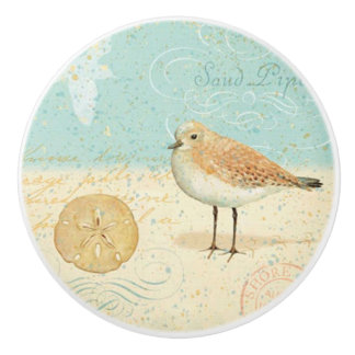 ヴィンテージのフランスのな砂のパイパー セラミックノブ