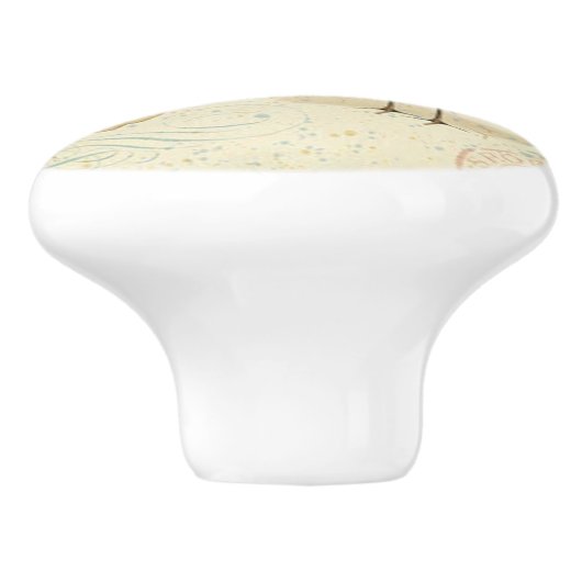 ヴィンテージのフランスのな砂のパイパー セラミックノブ (側面)