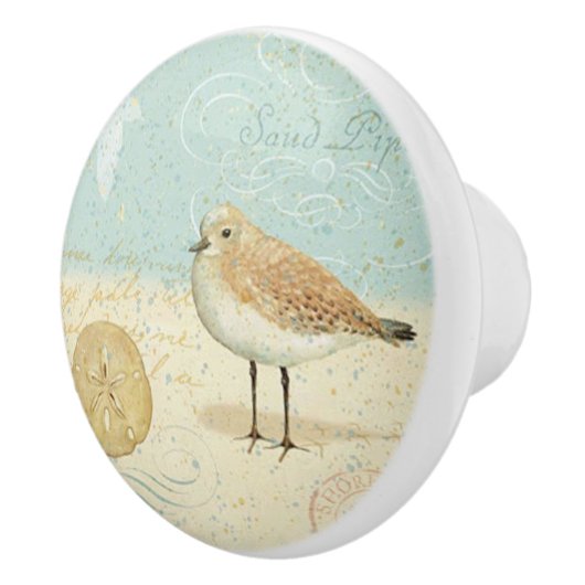 ヴィンテージのフランスのな砂のパイパー セラミックノブ (右)