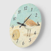 ヴィンテージのフランスのな砂のパイパー ラージ壁時計 (傾斜)