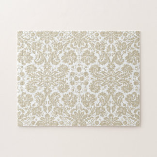 ヴィンテージのフランスのな花のアールヌーボーパターン ジグソーパズル