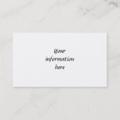 ヴィンテージのフランスのな花柄のドレスは名刺を形作ります 名刺 (裏面)