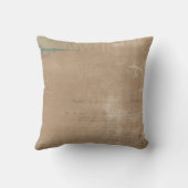 ヴィンテージのフランスのな鳥および庭の枕 クッション (裏面)