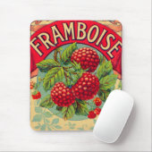 ヴィンテージのフランスのなFramboise (ラズベリー) マウスパッド (マウス)