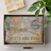 ヴィンテージのフランスのはEphemera Decopage Tissues 薄葉紙 (ギフト)