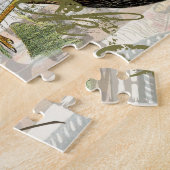 ヴィンテージのフランスのコラージュ ジグソーパズル (側面)