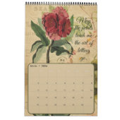 ヴィンテージのフランスのポストカードカレンダー カレンダー (2月 2026)