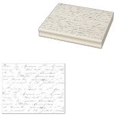 ヴィンテージのフランスの手書きスタンプ ラバースタンプ (押印)