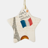 ヴィンテージのフランスパリエッフェル塔 セラミックオーナメント (右)