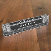 ヴィンテージのフランスパリエッフェル塔 デスクネームプレート (側面)