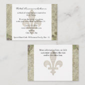 ヴィンテージのフランス人のばら色の宿泊施設カード エンクロージャーカード (正面/裏面)