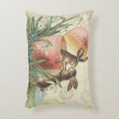 ヴィンテージのフランス人のイースターのウサギ アクセントクッション (正面(垂直))