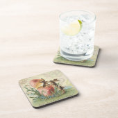 ヴィンテージのフランス人のイースターのウサギ コースター (右側)