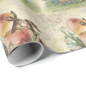 ヴィンテージのフランス人のイースターのウサギ ラッピングペーパー (ロールコーナー)