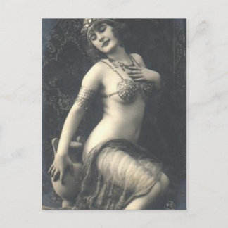 ヴィンテージのフランス人のピンナップ ポストカード