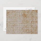 ヴィンテージのフランス人のブラウンタンの文字の古い硫酸紙 ポストカード (正面/裏面)