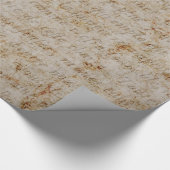 ヴィンテージのフランス人のブラウンタンの文字の古い硫酸紙 ラッピングペーパー (角)