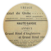 ヴィンテージのフランス人の引くことの引き セラミックノブ (正面)