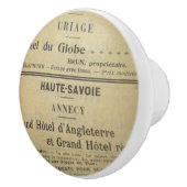 ヴィンテージのフランス人の引くことの引き セラミックノブ (右)