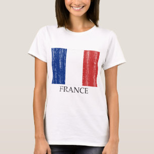 ヴィンテージのフランス人の旗 Tシャツ