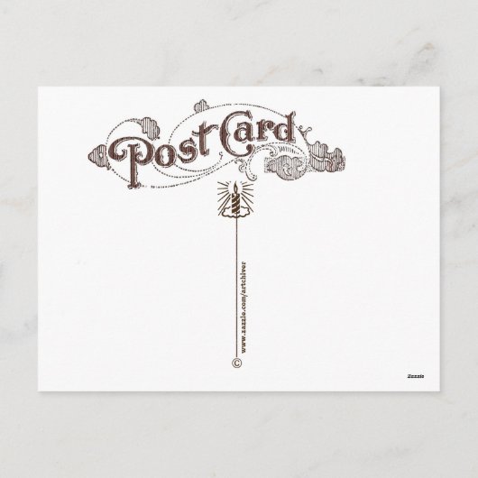 ヴィンテージのフランス人の"le peree Noell"クリスマスイブ シーズンポストカード (裏面)