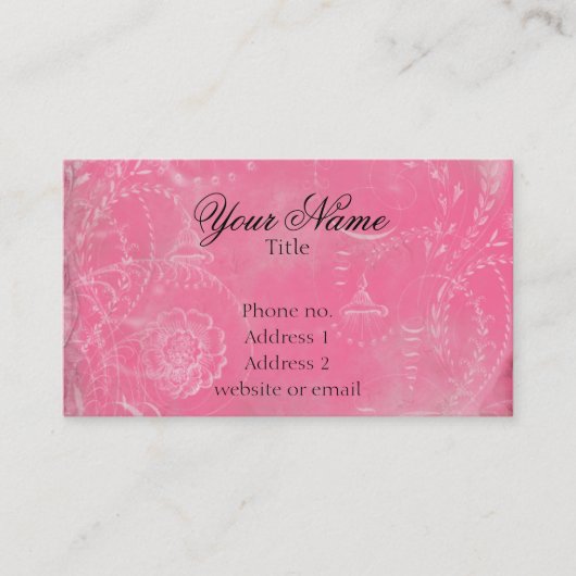 ヴィンテージのフランス人のToileのカスタムは名刺を着色します 名刺 (正面)