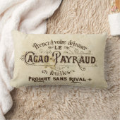 ヴィンテージのフランス人チョコレート ランバークッション (ブランケット)