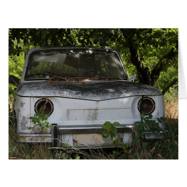 ヴィンテージのフランス人車 (正面横)