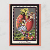 ヴィンテージのフランス語イースター シーズンポストカード (正面)