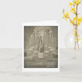 ヴィンテージのフランス語シャンペンはカードを祝います カード (黄色い花)