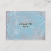 ヴィンテージのフランス語Toile及び原稿No.1の名刺 名刺 (裏面)