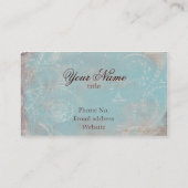 ヴィンテージのフランス語Toile及び原稿No.1の標準 名刺 (裏面)