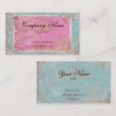 ヴィンテージのフランス語Toile及び原稿No.1の標準 名刺 (正面/裏面)