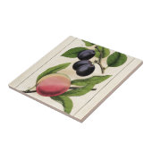 ヴィンテージのフルーツのモモの植物のプリント タイル (側面)