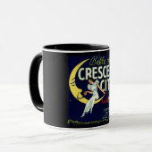 ヴィンテージのフルーツの木枠のラベルのマグ マグカップ (正面左)