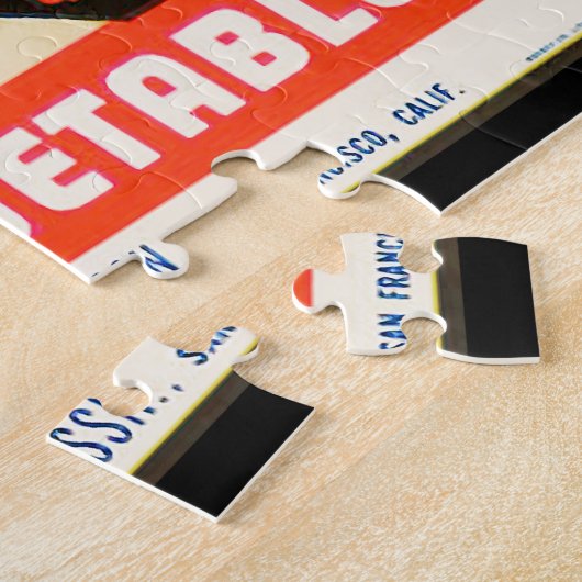 ヴィンテージのフルーツの木枠のラベル2のジグソーパズル ジグソーパズル (側面)