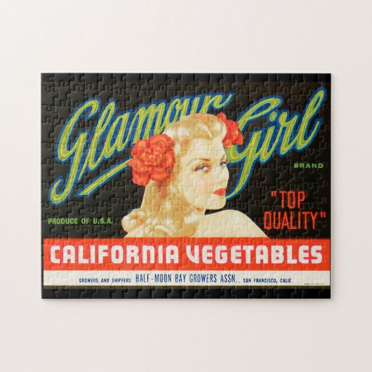 ヴィンテージのフルーツの木枠のラベル2のジグソーパズル ジグソーパズル (横)