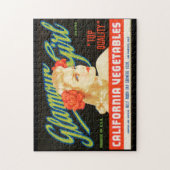 ヴィンテージのフルーツの木枠のラベル2のジグソーパズル ジグソーパズル (縦)