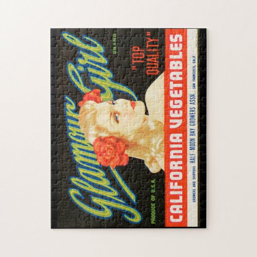 ヴィンテージのフルーツの木枠のラベル2のジグソーパズル ジグソーパズル (縦)