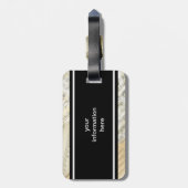 ヴィンテージのフルート音楽荷物のラベル ラゲッジタグ (裏面縦)