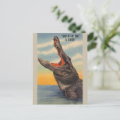 ヴィンテージのフロリダのわに郵便はがき ポストカード (スタンド正面)