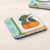 ヴィンテージのフロリダのオレンジフルーツのコースター コースター (左側)