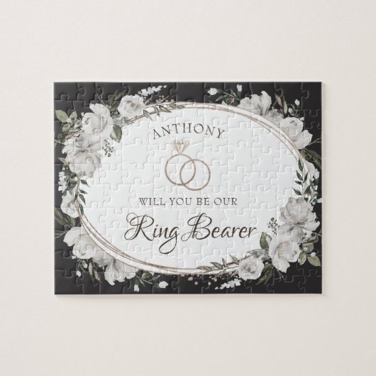 ヴィンテージのフローラを私たちのリングや輪持参人提案にする ジグソーパズル (横)