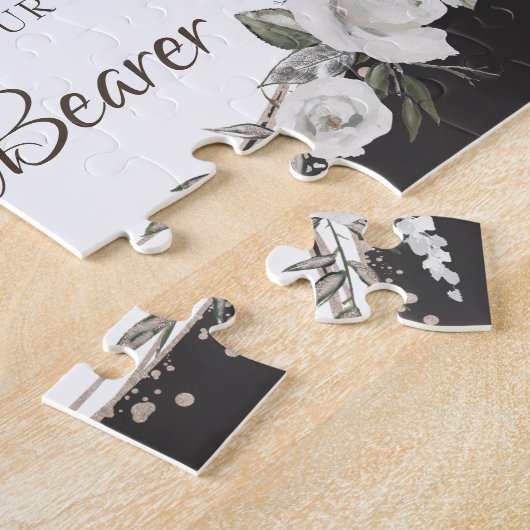 ヴィンテージのフローラを私たちのリングや輪持参人提案にする ジグソーパズル (側面)