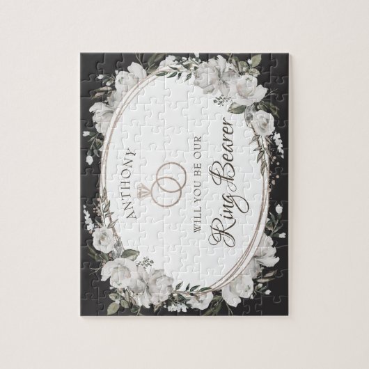 ヴィンテージのフローラを私たちのリングや輪持参人提案にする ジグソーパズル (縦)
