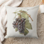 ヴィンテージのブドウのイメージの枕 クッション (ブランケット)