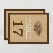 ヴィンテージのブドウ結婚園とコルクのテーブル番号 ポストカード (正面/裏面)