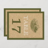 ヴィンテージのブドウ結婚園とコルクのテーブル番号 ポストカード (正面/裏面)