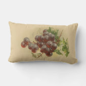 ヴィンテージのブドウ ランバークッション (裏面)