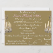 ヴィンテージのブライダルシャワーの招待状ののどの壁紙 招待状 (裏面)